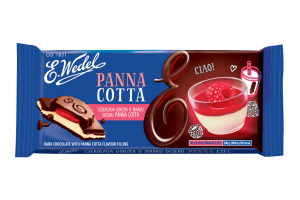 Czekolada Gorzka z nadzieniem o smaku Panna Cotta 100g