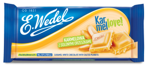 Czekolada Karmelowa z solonymi orzeszkami 90g