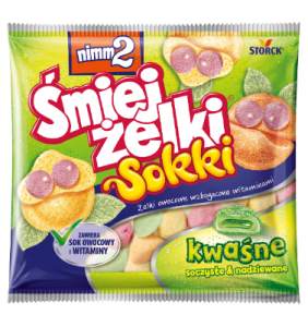 Cukierki Nimm2 Śmiejżelki Sokki Kwaśne 90g