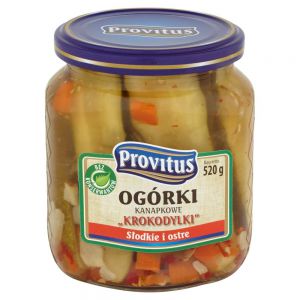 Krokodylki Ogorki kanapkowe 520 g