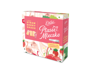 Ptasie Mleczko o smaku Strawberry Shake 380g